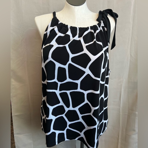 NWT Michael Kors Tie Blouse - Picture 1 of 6